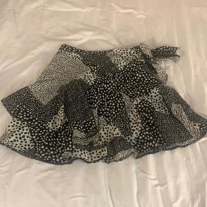 Patterned Mini Skirt